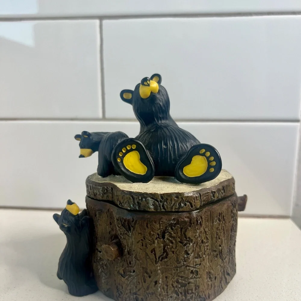 BearFoots Three Bears Box by Jeff Fleming Big Sky Carvers - Picture 2 of 10